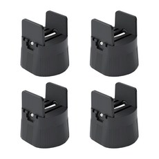 4pCS 가구 피트니스 피트니스 의자 의자 높이 장착 패드 높이 장착, 1세트, 높이 5cm 검정