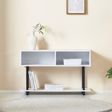 아트박스/인터데코 높은 TV 거실장 수납장 침실TV다이 P00000KM, 화이트, 화이트