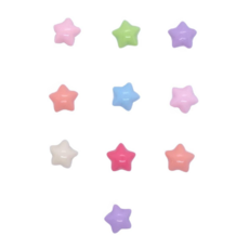 [도냥] 알록이 별하트 냉장고 현관문 인테리어 자석 마그넷 10P, 별