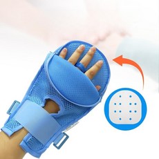 환자장갑 노인 손목억제대 손목고정 벨트 통기성 손싸개 가짜 위장 명절, 02. 중형 오른손 1개