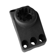 블랙 나일론 카약 카누 딩기 낚싯대 홀더 마운트 폴 레스트 브래킷 - 소형 경량 및 내구성