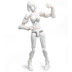 라푸유 여성 구체관절피규어 구체관절 피규어 자유롭게 움직이는 공주 캐릭터 구체관절인형 액션피규어 여자스타일 액션피겨, 1개, 화이트, 145mm