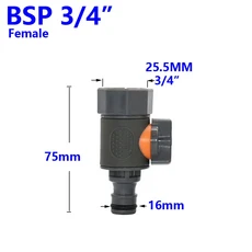 1/4 인치3/8인치 인치 가든 호스 퀵 커넥터 워터 탭 건 커플러 급수 파이프 피팅, 19 R, 1개