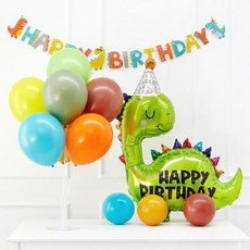 아트박스/제이벌룬 풍선스탠드 생일패키지 다이노, 단품