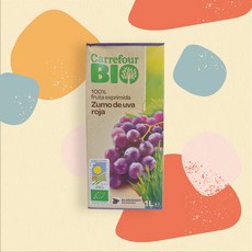 [까르푸] carrefour 신선한 포도주스 BIO 2set, 1L