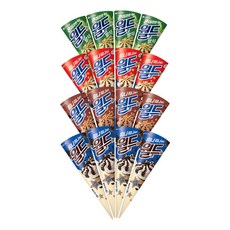 월드콘 4종 16개 말차x4+바닐라x4+쿠앤크x4+초코x4, 1세트, 2.56L