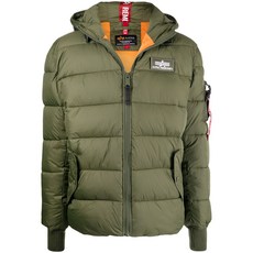 알파인더스트리 로고 패딩 재킷