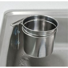 국산 스텐레스 씽크대 거치 흡착식 포크 저봄 커트러리 수저 숟가락 설거지통 불림통, 1개