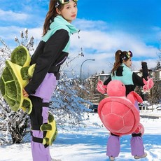 힙보호대 거북이엉덩이보호대 스키 보호 장비 거북이 패드 엉덩이, 1개, 핑크거북이 무릎 보호대
