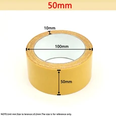 10mm-60mm 양면 접착 테이프 10meters/roll 고점도 천 베이스 그리드 Traceless 방수 섬유, 08 50mm