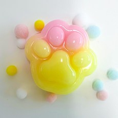 말랑이 주물럭 몰랑이 스트레스볼 캐릭터 모찌, 발바닥말랑이(그라데이션), 1개