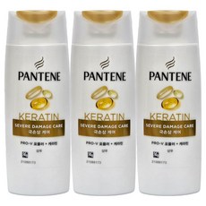 팬틴 미니 여행용 극손상케어 샴푸 /헬스 수영장 캠핑, 90ml, 3개