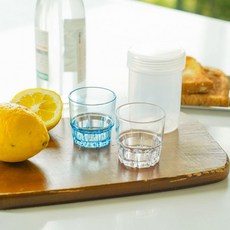 술잔 소주잔 예쁜 안깨지는 휴대용 세트 캠핑 케이스 2P 소주컵 가벼운, 1개, 기본2, 블루 2P