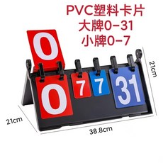 DGGO 台灣出貨 球賽計分闆 計分牌 記分闆 比賽計分器 多功能積分闆 各大球賽專用翻分器 運動, 1個, 升級款多賽事記分牌（塑料卡片）