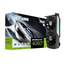 ZOTAC 게이밍 지포스 RTX 4060 Ti 8GB 트윈 엣지 OC DLSS 3 GDDR6 128비트 18Gbps PCIE 4.0 컴팩트 그래픽 카드 IceStorm 2.0
