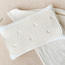 마롤로뜨 아기베개 커버 유아 아기땀 베개 패드 신생아 100수 순면, 살랑데이지_아기땀베개커버