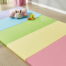 니두스 4cm 층간소음 아기놀이방 매트 유아 폴더매트 4단 5단 유아폴더매트, (폴더매트1+1) 레인보우