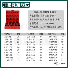 굴삭기 오링박스 휠로더 트랙터 세트 두산 키트 고무링 호환용
