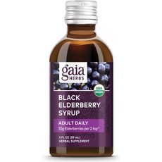 가이아허브스 블랙 엘더베리 시럽, 89ml, 1개