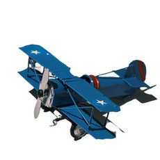 062 완성된 단조 철제 제2차 세계 대전 전투기 모형 수제 도색 TV 장식장 작은 비행기, 노란색 별 다섯개짜리 비행기