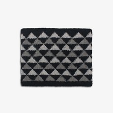 體溫魔術師 雙色拼色保暖圍脖 MIT台灣製 舒適親膚脖圍 秋冬百搭頸部保暖, 黑, 1個