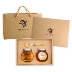 Mr.HONEY 蜂蜜先生 蜜漬禮盒-蜂蜜漬檸檬, 1個, 蜂蜜漬檸檬240g+泰國龍眼蜂蜜240g