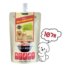 헬시브로스 반려동물 홈메이드 육수 영양제, 소화기능/췌장/위개선, 180ml, 10개