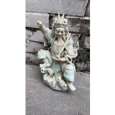 宋 湖田窯 影青釉 托塔李天王 雕塑, 如圖所示