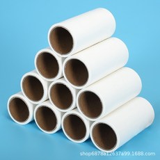 黏毛滾輪替芯 補充包 寵物毛髮清除, 替換紙-10cm【55撕】,注意：主圖展示的是720撕的, 1個