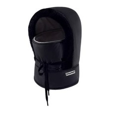 加絨保暖帽 冬季保暖帽 面罩帽 毛帽 防寒禦寒防風一體帽 雷鋒帽 包頭帽 防風帽 多功能冬帽 雪地帽, 1個, 黑色