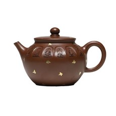 紫泥手作紫砂壺, 1個, 1L, 革紫泥:如圖所示