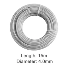 2~4.0mm*15m 강철 와이어 나일론 잔디 트리머 라인 원형 브러시커터 로프 액세서리, 05 4.0mm x 15m