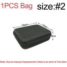 드릴 도구 키트 용 멀티 사이즈 케이스 EVA 하드 보관 가방 이어폰 상자 충격 방지 여행용 지퍼 야외 액세서리, 1pcs No 2 2