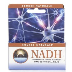 SOURCE NATURALS NADH補充錠 20mg, 30顆, 1盒