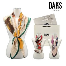 [백화점 정품] 닥스 25FW 마차패턴 울실크 롱 스카프 FKO035O