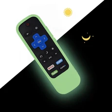 TCL Roku TV 스트리밍 스틱 3600R 3800/3900 리모컨 실리콘 커버 충격 방지 피부 미끄럼 방지에 맞는 보호