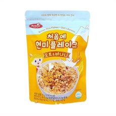 베베스트 유아용 처음에 현미 플레이크 오트 앤 바나나, 혼합맛(오트/바나나), 50g, 12개