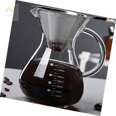 미나픽 스텐 필터 드립서버 세트 800ml 홈카페드립서버