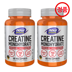 나우푸드 크레아틴 모노하이드레이트 120정 2개