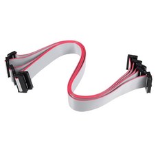 UXCELL IDC 12핀 커넥터 플랫 리본 30CM 2MM 케이블 5개 길이 피치, 핀 20개
