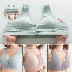 편안한여자브라 여성 노 와이어 편한 수유 패드 사용 가능 브라 속옷