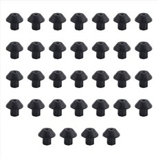 32pcs WB2K101 레인지 버너 창살 고무 발 키트 Ken-More 스토브 화격자 범퍼 교체 247410, 검은색