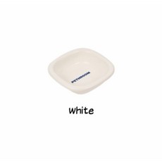 PETHROOM 寵物碗 - 陶瓷慢食碗 可調節高度餵食碗 (貓碗/狗碗) 韓國品牌, 1個, 陶瓷碗-白色