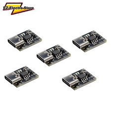 하고 작은 USB-C 리튬이온 배터리 충전 보드 3.7V 4.2V 1A 자동 충전 중지 보호 기능 플러그 앤 플레이 18650 배터리용, [02] 5PCS