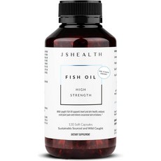 호주 제이에스헬스 JSHEALTH Fish Oil + 하이 스트렝스 피쉬오일 + 캡슐, 2개, 120정