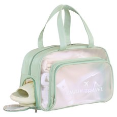 加大容量乾濕分離游泳包附獨立鞋倉與霧面升級保護隱私設計, 抹茶綠