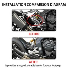 트라이엄프 스피드 트리플 1200RS 1200RR 1200 RS RR 2021 2024 오토바이 용 카본 파이버 힐 가드 플레이트