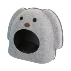 베스펫 고양이 도그 숨숨집 쿠션 하우스, 그레이, 1개