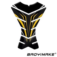 오토바이 슬립 오일 탱크 패드 측면 무릎 보호대 데칼 스티커, 1개, 17. 14 golden