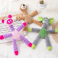 딩동펫 반려동물 롱다리인형 강아지 장난감, 돼지, 1개